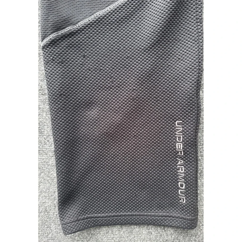 Under Armour Mens Gray Waffle Knit Loose Fit Athletic Jogger Pants Small - Notes